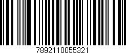 Código de barras (EAN, GTIN, SKU, ISBN): '7892110055321'