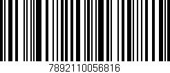 Código de barras (EAN, GTIN, SKU, ISBN): '7892110056816'