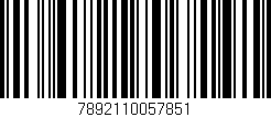 Código de barras (EAN, GTIN, SKU, ISBN): '7892110057851'