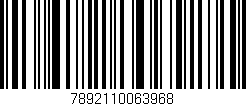 Código de barras (EAN, GTIN, SKU, ISBN): '7892110063968'