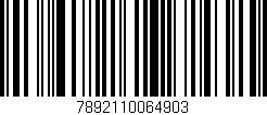 Código de barras (EAN, GTIN, SKU, ISBN): '7892110064903'