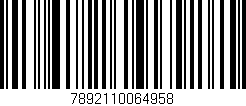 Código de barras (EAN, GTIN, SKU, ISBN): '7892110064958'