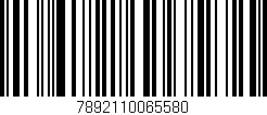 Código de barras (EAN, GTIN, SKU, ISBN): '7892110065580'