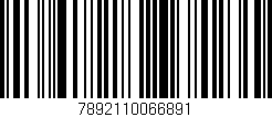 Código de barras (EAN, GTIN, SKU, ISBN): '7892110066891'