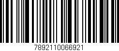 Código de barras (EAN, GTIN, SKU, ISBN): '7892110066921'