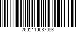 Código de barras (EAN, GTIN, SKU, ISBN): '7892110067096'