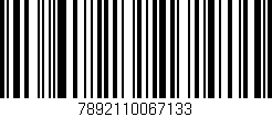 Código de barras (EAN, GTIN, SKU, ISBN): '7892110067133'
