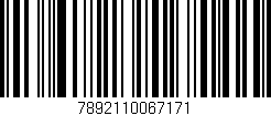 Código de barras (EAN, GTIN, SKU, ISBN): '7892110067171'