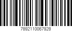 Código de barras (EAN, GTIN, SKU, ISBN): '7892110067928'