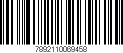 Código de barras (EAN, GTIN, SKU, ISBN): '7892110069458'