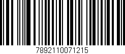 Código de barras (EAN, GTIN, SKU, ISBN): '7892110071215'