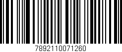 Código de barras (EAN, GTIN, SKU, ISBN): '7892110071260'