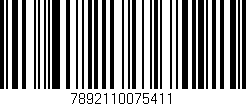 Código de barras (EAN, GTIN, SKU, ISBN): '7892110075411'