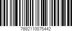 Código de barras (EAN, GTIN, SKU, ISBN): '7892110075442'