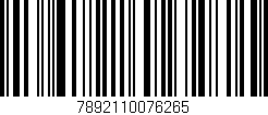 Código de barras (EAN, GTIN, SKU, ISBN): '7892110076265'