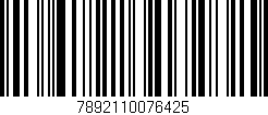 Código de barras (EAN, GTIN, SKU, ISBN): '7892110076425'