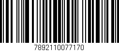 Código de barras (EAN, GTIN, SKU, ISBN): '7892110077170'