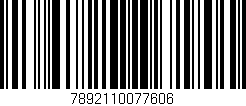 Código de barras (EAN, GTIN, SKU, ISBN): '7892110077606'