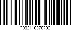 Código de barras (EAN, GTIN, SKU, ISBN): '7892110078702'