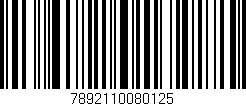 Código de barras (EAN, GTIN, SKU, ISBN): '7892110080125'