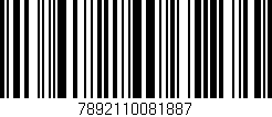 Código de barras (EAN, GTIN, SKU, ISBN): '7892110081887'