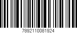 Código de barras (EAN, GTIN, SKU, ISBN): '7892110081924'