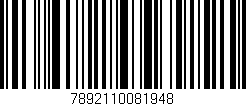 Código de barras (EAN, GTIN, SKU, ISBN): '7892110081948'