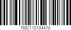 Código de barras (EAN, GTIN, SKU, ISBN): '7892110104470'
