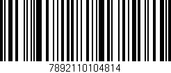 Código de barras (EAN, GTIN, SKU, ISBN): '7892110104814'
