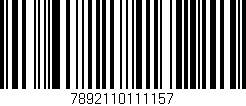 Código de barras (EAN, GTIN, SKU, ISBN): '7892110111157'
