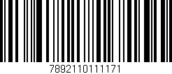 Código de barras (EAN, GTIN, SKU, ISBN): '7892110111171'