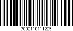 Código de barras (EAN, GTIN, SKU, ISBN): '7892110111225'
