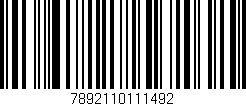 Código de barras (EAN, GTIN, SKU, ISBN): '7892110111492'