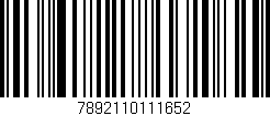 Código de barras (EAN, GTIN, SKU, ISBN): '7892110111652'