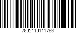 Código de barras (EAN, GTIN, SKU, ISBN): '7892110111768'