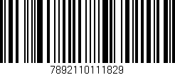 Código de barras (EAN, GTIN, SKU, ISBN): '7892110111829'