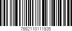 Código de barras (EAN, GTIN, SKU, ISBN): '7892110111935'