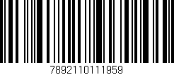 Código de barras (EAN, GTIN, SKU, ISBN): '7892110111959'