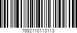 Código de barras (EAN, GTIN, SKU, ISBN): '7892110113113'