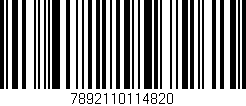 Código de barras (EAN, GTIN, SKU, ISBN): '7892110114820'