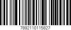 Código de barras (EAN, GTIN, SKU, ISBN): '7892110115827'