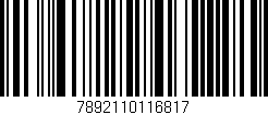 Código de barras (EAN, GTIN, SKU, ISBN): '7892110116817'