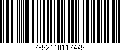 Código de barras (EAN, GTIN, SKU, ISBN): '7892110117449'