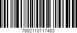 Código de barras (EAN, GTIN, SKU, ISBN): '7892110117463'