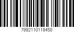 Código de barras (EAN, GTIN, SKU, ISBN): '7892110119450'