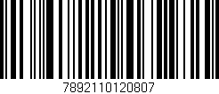 Código de barras (EAN, GTIN, SKU, ISBN): '7892110120807'