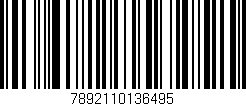 Código de barras (EAN, GTIN, SKU, ISBN): '7892110136495'