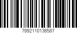 Código de barras (EAN, GTIN, SKU, ISBN): '7892110136587'
