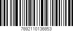 Código de barras (EAN, GTIN, SKU, ISBN): '7892110136853'