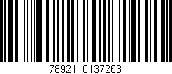 Código de barras (EAN, GTIN, SKU, ISBN): '7892110137263'